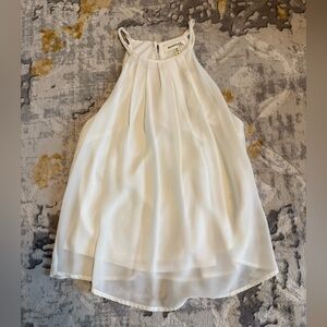 Monteau Cream Sleeveless Top